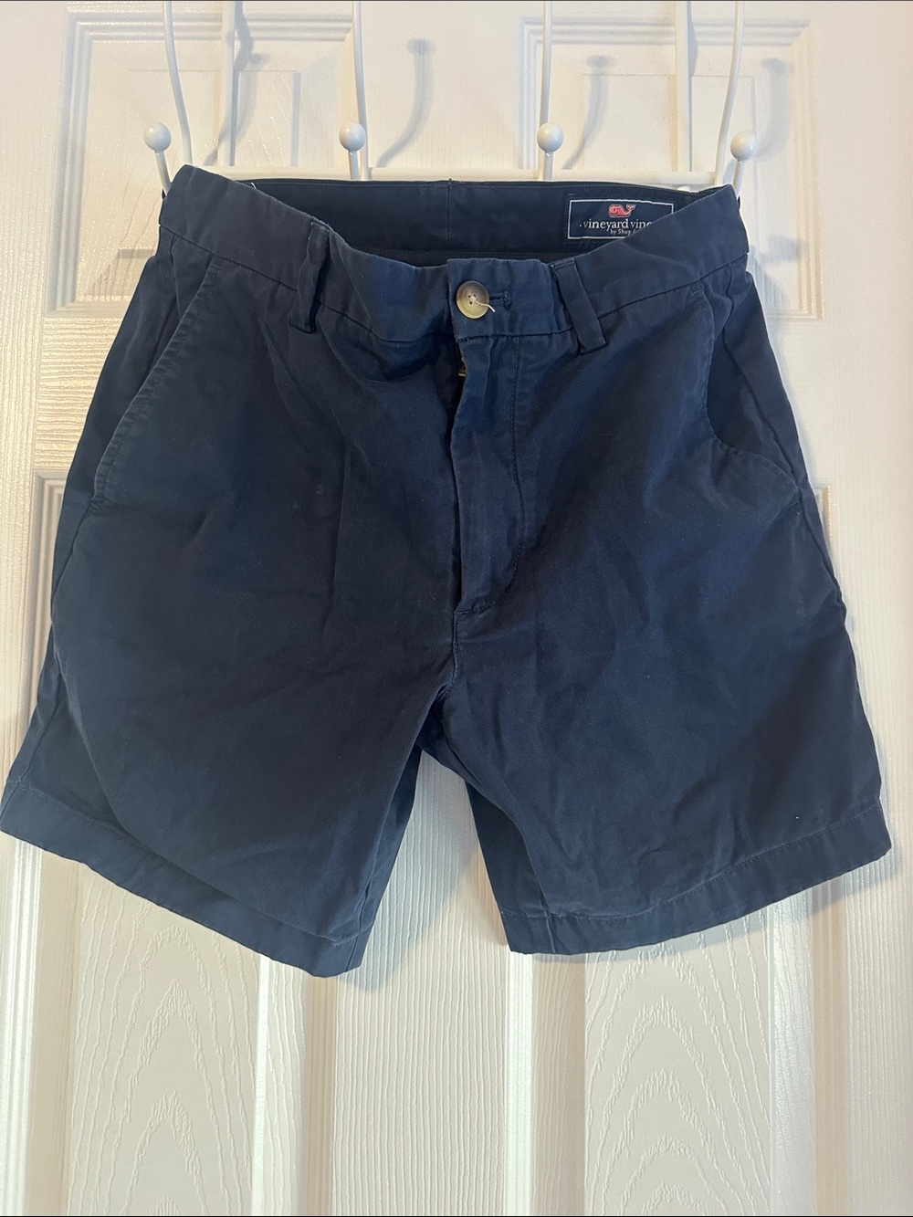 Vineyard Vines Men's Navy Flat Front Chino Shorts